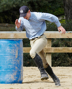 Lane Clarke Outruns All The Horses In a Barrel Race - 2006