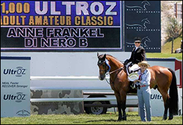 Anne Frankel and Di Nero B Win $1,000 Adult Amateur Classic Blenheim August 2015